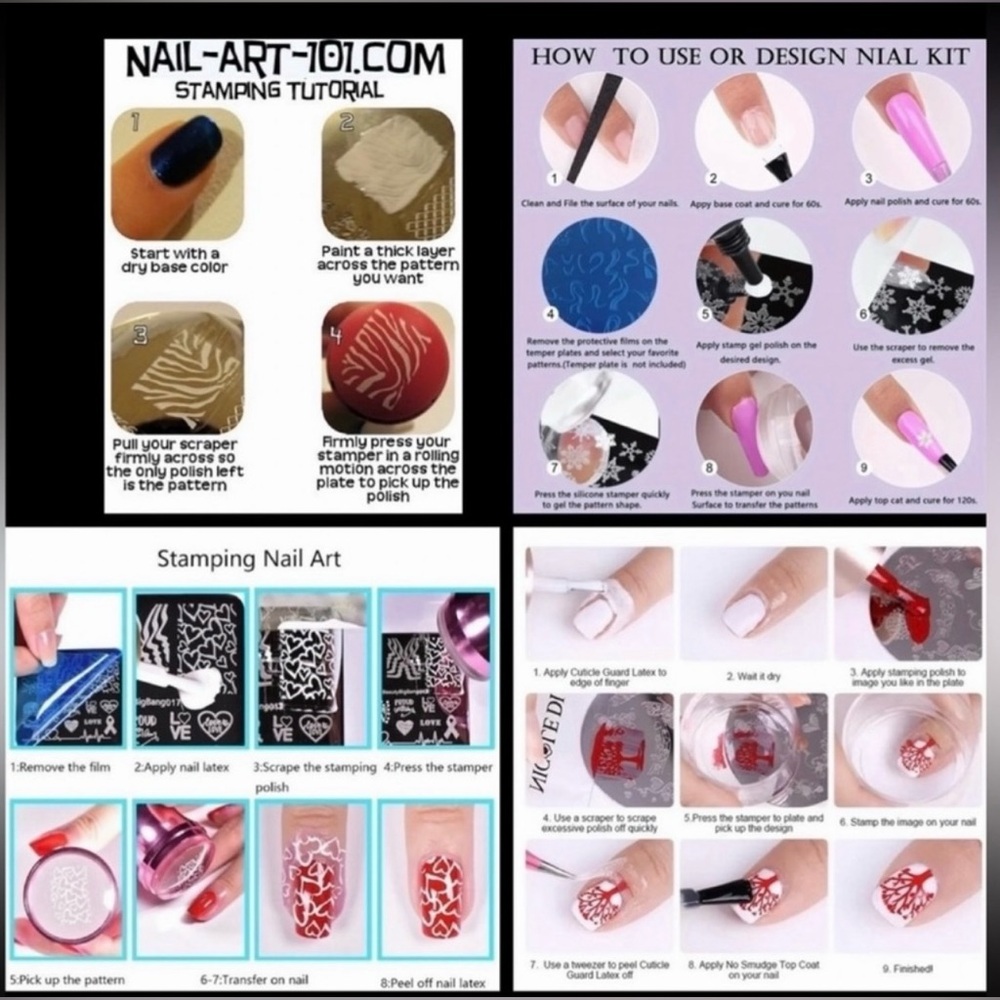 $5~CHARACTER NAIL STAMPING PLATE~STAINLESS/PLASTIC BASE~NEW~$5 IF BUNDLED WITH 3 - Picture 8 of 16
